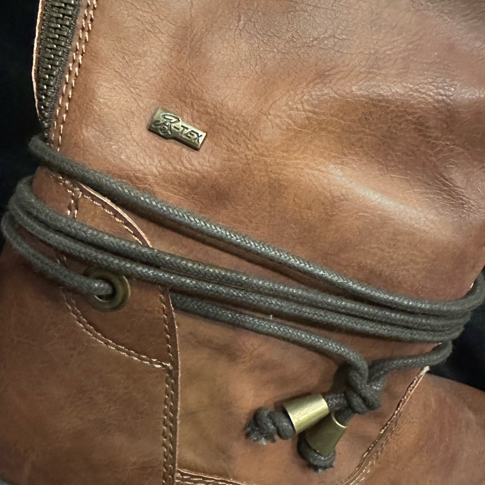 Spring Step Vegan Leather Riding Boots Lined Tall Size 9 / 40 - Picture 2 of 12